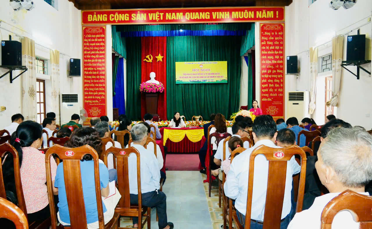 Xã Đức Thịnh triển khai kế hoạch tổ chức Hội nghị tiếp xúc cử tri để vận động bầu cử đối với những người ứng cử đại biểu HĐND xã nhiệm kỳ 2026 - 2031