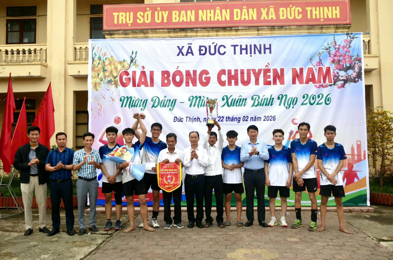 TRUNG KHÁNH LÊN NGÔI VÔ ĐỊCH – BÙNG NỔ CẢM XÚC GIẢI BÓNG CHUYỀN NAM XÃ ĐỨC THỊNH MỪNG ĐẢNG, MỪNG XUÂN BÍNH NGỌ 2026!