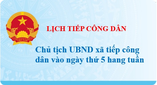LỊCH TIẾP CÔNG DÂN