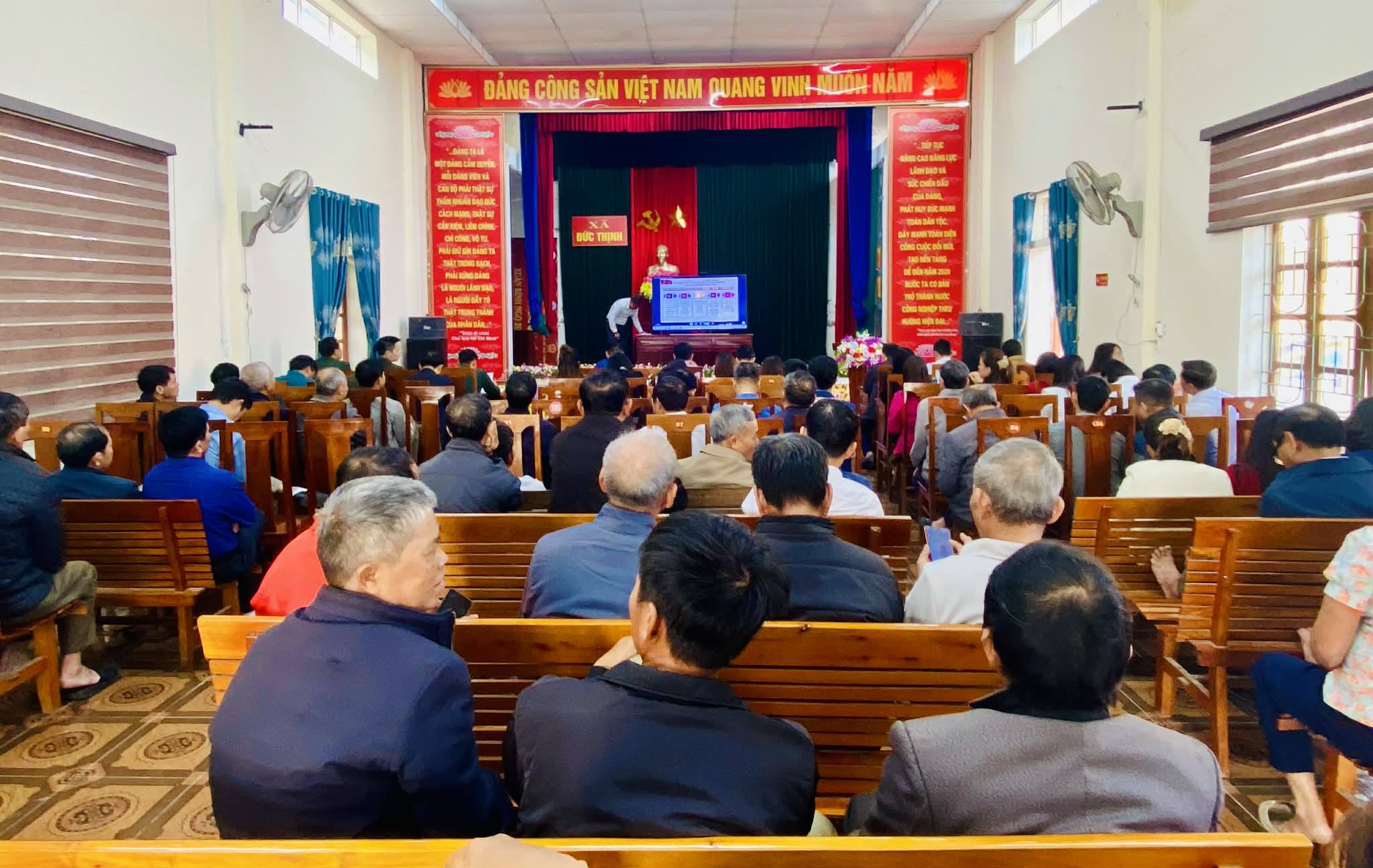 ĐẢNG ỦY XÃ ĐỨC THỊNH THAM DỰ HỘI NGHỊ BÁO CÁO VIÊN TRUNG ƯƠNG THÁNG 1/2026