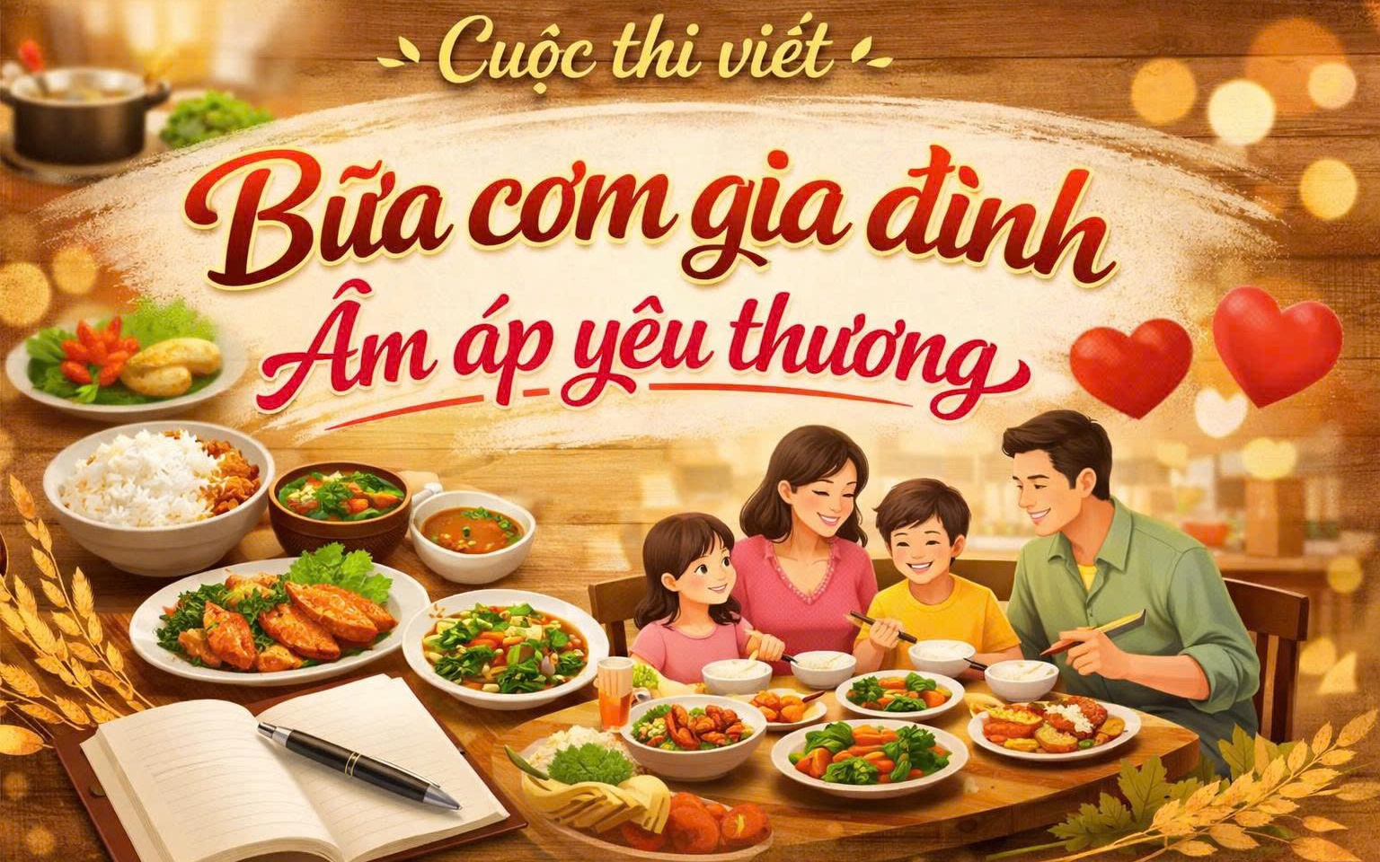 KẾ HOẠCH Tổ chức cuộc thi viết với chủ đề “Bữa cơm gia đình ấm áp yêu thương” - hoạt động kỷ niệm 25 năm Ngày Gia đình Việt Nam