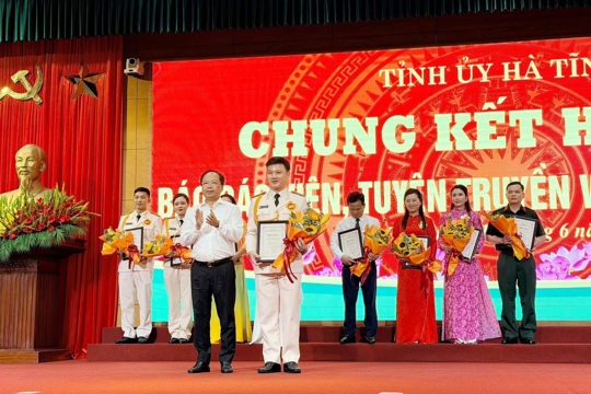 Đồng chí Thái Hữu Tới đạt Giải Nhất Hội thi Báo cáo viên, tuyên truyền viên giỏi tỉnh Hà Tĩnh năm 2026 