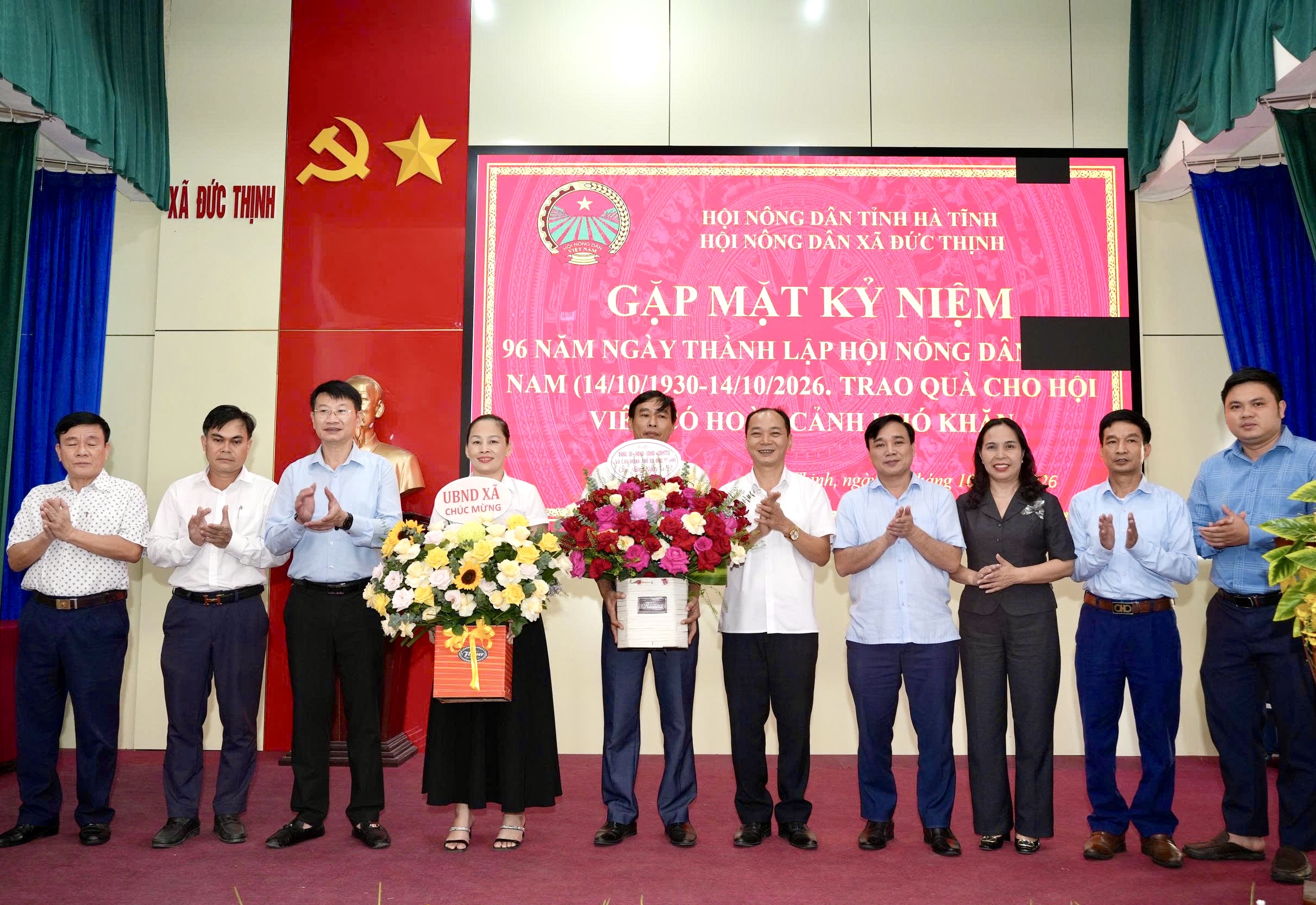Hội Nông dân xã Đức Thịnh gặp mặt kỷ niệm 96 năm Ngày thành lập Hội Nông dân Việt Nam
