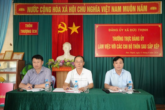Đức Thịnh củng cố, nâng cao chất hoạt động chi bộ sau sắp xếp thôn