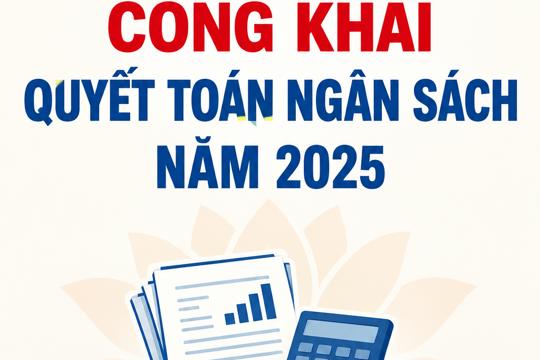 Công khai Quyết toán ngân sách năm 2025 