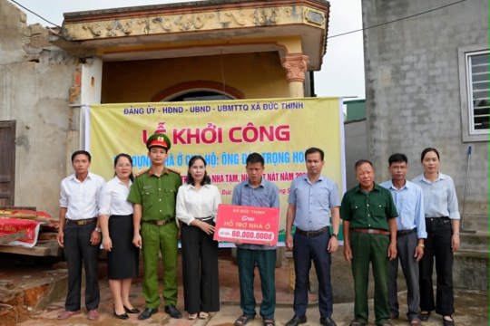 Đức Thịnh: Khởi công xây dựng nhà ở cho con đẻ nạn nhân nhiễm chất độc hoá học