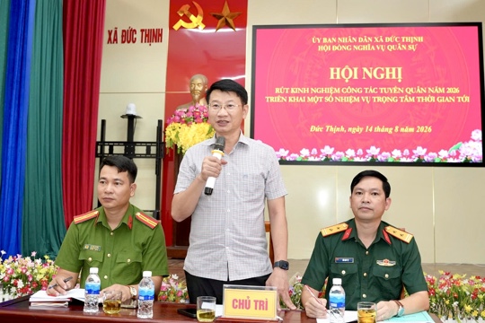 Đức Thịnh chủ động triển khai công tác tuyển quân năm 2027