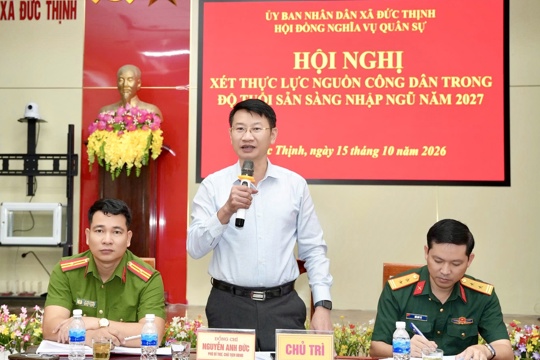 Đức Thịnh chủ động rà soát, xét duyệt nguồn công dân sẵn sàng nhập ngũ năm 2027