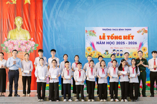 THCS Bình Thịnh khẳng định vị thế điểm sáng giáo dục với nhiều dấu ấn nổi bật năm học 2025–2026