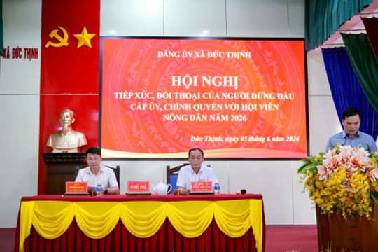 Đức Thịnh đối thoại với hội viên hội nông dân: Lắng nghe từ cơ sở, tháo gỡ kịp thời kiến nghị của Nhân dân 