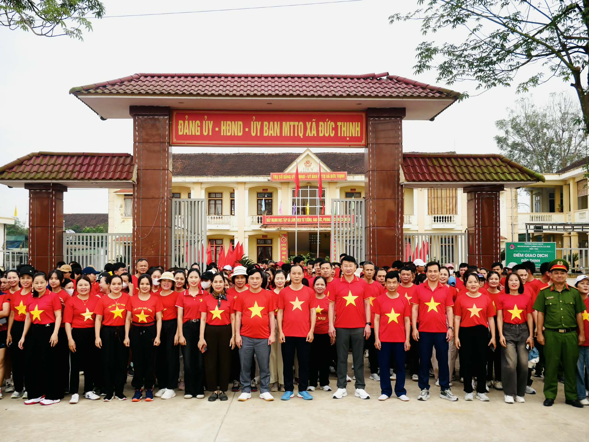 Xã Đức Thịnh sôi nổi Ngày chạy Olympic vì sức khỏe toàn dân – vì an ninh Tổ quốc năm 2026 